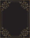 Embroidery gold frame