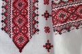 Embroidery. Handmade vyshivanka shirt, traditional ethnic ukrainian style.