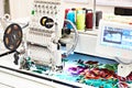 Embroidery industrial machine Royalty Free Stock Photo