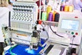 Embroidery industrial machine Royalty Free Stock Photo