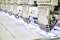 Embroidery industrial machine Royalty Free Stock Photo