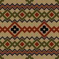 Embroidery or knit pagan slavic estonian skandinavian norwegian russian ukrainian tribal ethnic folk seamless pattern