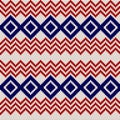 Embroidery or knit russian and ukrainian national seamless pattern.