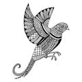 Embroidery pattern swallow