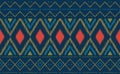 Embroidery pattern vector, Geometric ethnic element wallpaper background, line batik texture for digital print Royalty Free Stock Photo