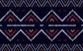 Embroidery pattern vector, Geometric ethnic line square background, Aztec wallpaper for digital print Royalty Free Stock Photo