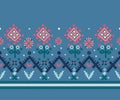 Vector geometric motif for fabric design.