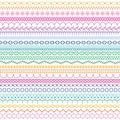 Embroidery stitch border patterns