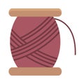 Embroidery thread icon vector design