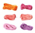 Embroidery thread yarn isolated Royalty Free Stock Photo