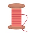 Embroidery and weaving thread roll vector design Royalty Free Stock Photo