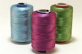 Embroidery yarn bobbins Royalty Free Stock Photo