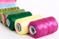 Embroidery yarn bobbins Royalty Free Stock Photo