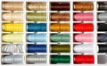 Embroidery yarn bobbins Royalty Free Stock Photo