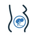 Embryo, fetus, mother, pregnancy icon