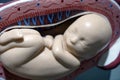 Embryo model, fetus for classroom education.