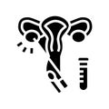 embryo transfer glyph icon vector illustration