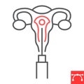 Embryo transfer line icon