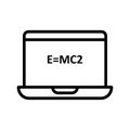 Emc2 Vector icon which can easily modify or edit