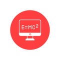 Emc2 vector icon which can easily modify or edit.
