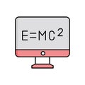 Emc2 vector icon which can easily modify or edit.
