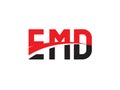 EMD Letter Initial Logo Design Vector Illustration Royalty Free Stock Photo