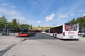 Emden central bus station Royalty Free Stock Photo