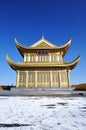 Golden Summit Jinding Temple, Mount Emei, China Royalty Free Stock Photo