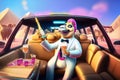 ement photographyCrazy Camel in Champaigne Limo: Epic Photorealistic Ad Shot