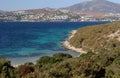 Emerald Aegean sea water in Bitez Bay of Gokova Gulf near Bodrum in Turkey Mediterranean coast Royalty Free Stock Photo