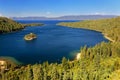 Emerald Bay at Lake Tahoe with Fannette Island, California, USA Royalty Free Stock Photo