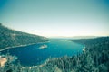 Emerald Bay Lake Tahoe Vintage Royalty Free Stock Photo