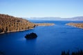 Emerald Bay State Park with Fannette Island Royalty Free Stock Photo