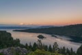 Emerald Bay sunset at Lake Tahoe California Royalty Free Stock Photo