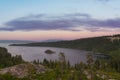 Emerald Bay sunset at Lake Tahoe California Royalty Free Stock Photo