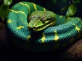 Emerald boa snake Royalty Free Stock Photo