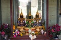 Emerald Buddha or Phra Kaeo Morako statue in abandoned building green house or Baan khiao for thai people travel visit respect