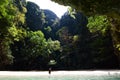 Emerald cave lagoon. Koh Mook. Thailand