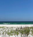 Emerald Coast of Florida. Negatiave space. Beach.