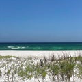 Emerald Coast of Florida. Negatiave space. Beach.