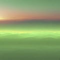 Emerald color sky at Sunset, color gradient background. AI-Generated. Royalty Free Stock Photo