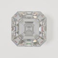 A beautiful emerald square cut diamond with white background