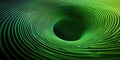 Emerald Data Streams: Abstract Green Lines Flow and Intertwine Over a Dark Background, Dotted with Sparkling Light