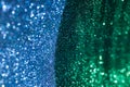 Emerald defocused lights bokeh background