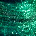 Emerald defocused lights bokeh background