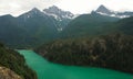 Emerald Diablo Lake in North Cascades National Park Royalty Free Stock Photo