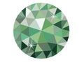 Emerald diamond illustration for design