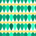 Emerald drop leaves Seamless Background