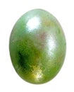 Emerald egg, space symbol on a white background, isolate Royalty Free Stock Photo