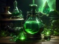 Emerald Elixir: A Visual Symphony in Green Potion